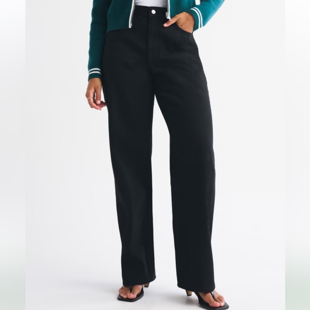 Abercrombie & Fitch Curve Love High Rise Loose Jean